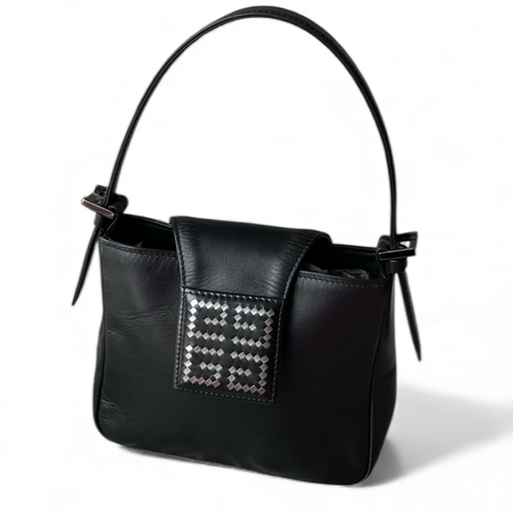 GIVENCHY 90’s Mini Box Metallic Bag MAROQUINERIE 4G Logo Baguette Pixelated NWOT